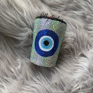Evil eye bling tumbler